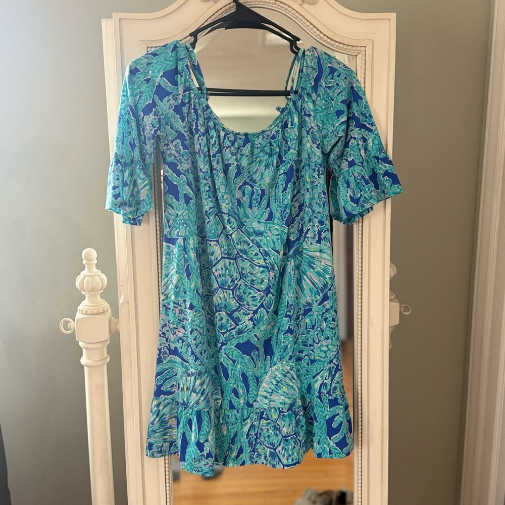 Lilly Pulitzer Blue and Green Casual Dress for Everyday Style